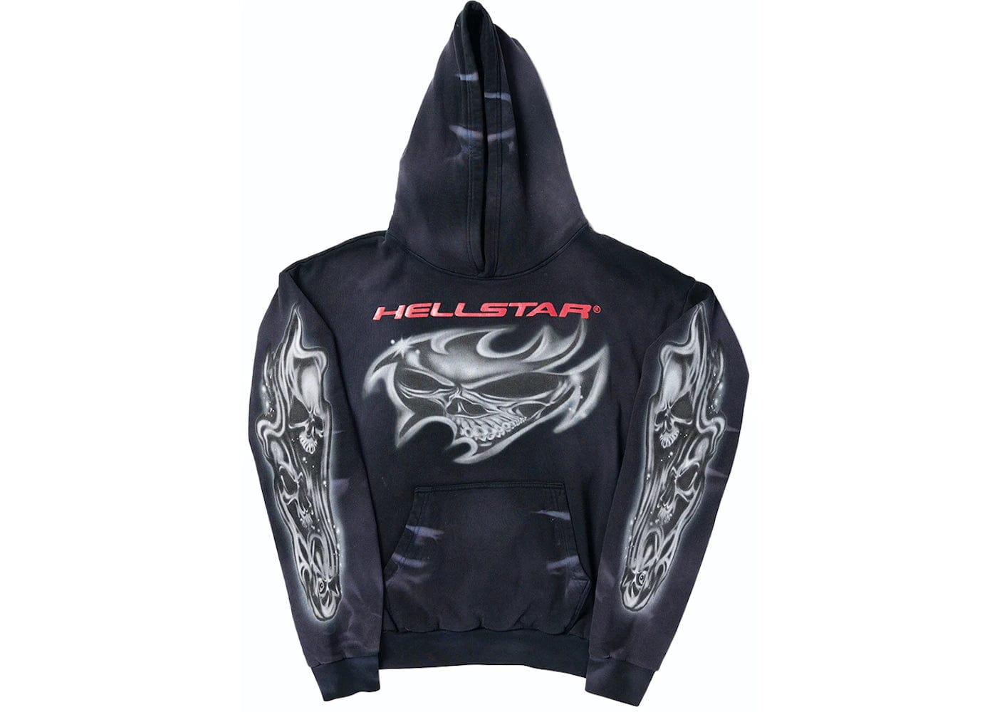 Hellstar Air Brushed Skull Hoodie