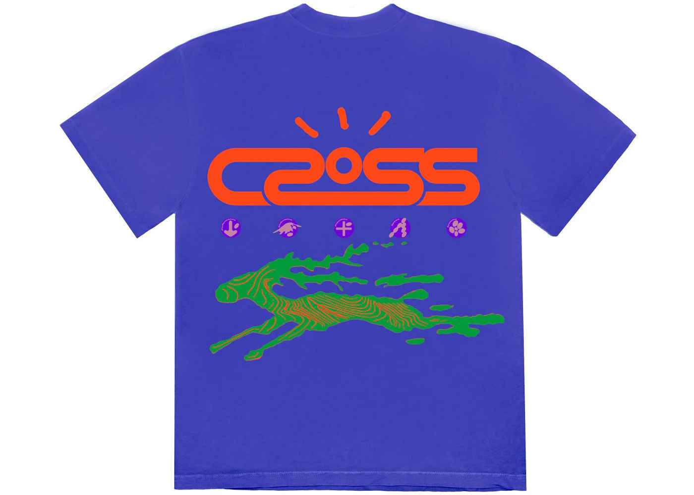 Travis Scott Cactus Jack Cross Tech Tee I Royal