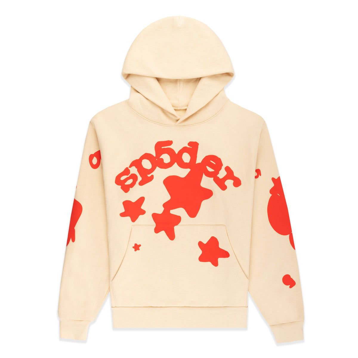 Sp5der Cream Beluga Hoodie