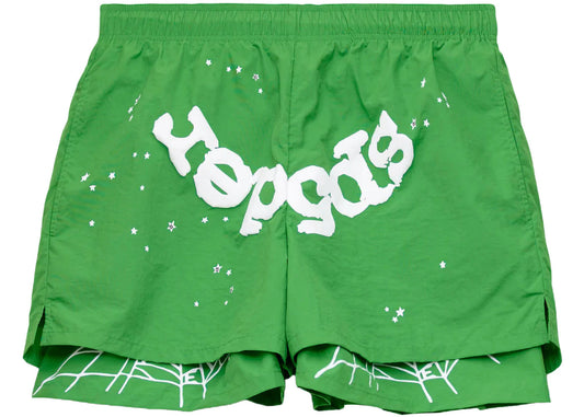 Sp5der OG Web Double Layer Short Green