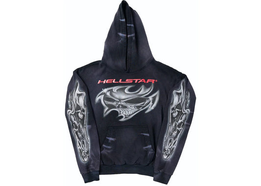 Hellstar Air Brushed Skull Hoodie