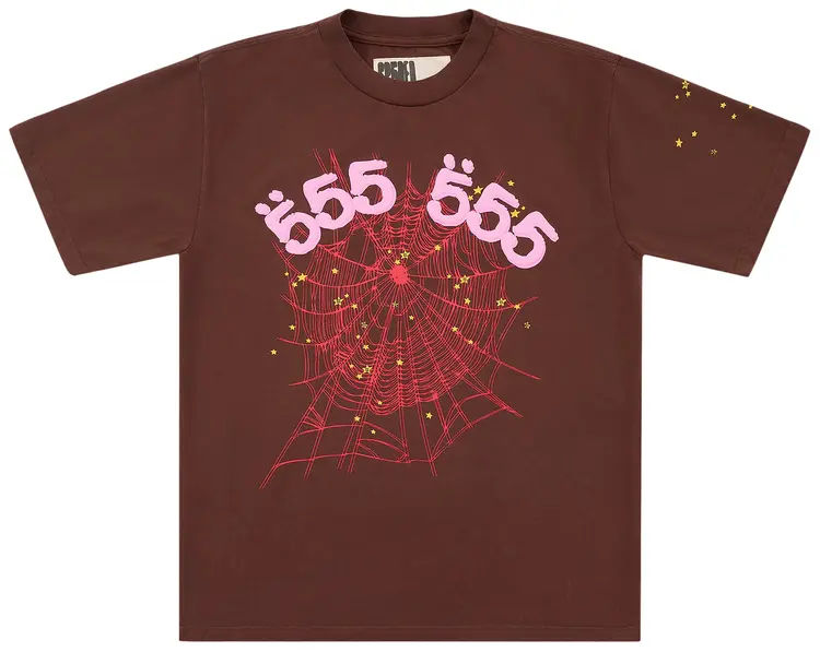 Sp5der Angel Number Tee 'Brown'