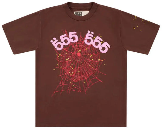 Sp5der Angel Number Tee 'Brown'